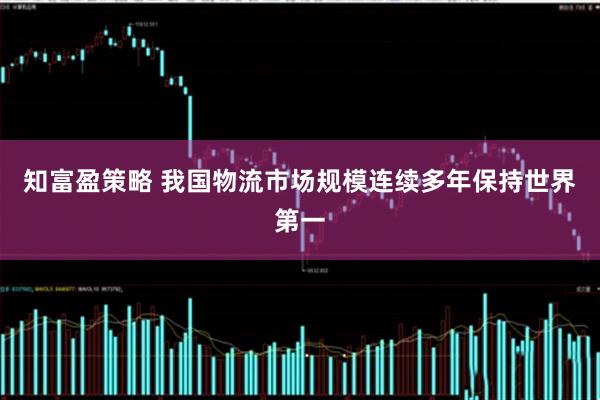知富盈策略 我国物流市场规模连续多年保持世界第一
